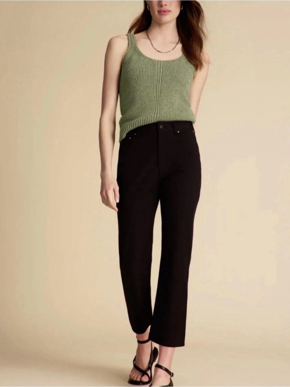 MM Lafleur Eco Better than Denim Black Cropped Straight-Leg jeans Daria? size 10